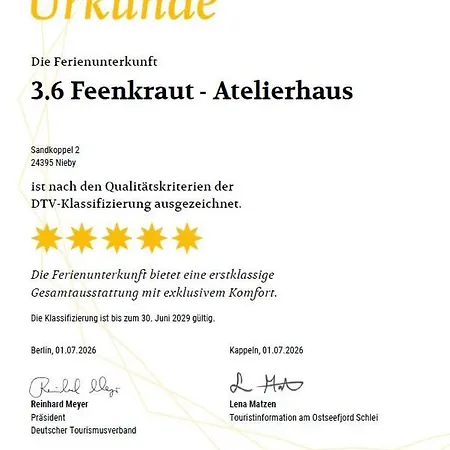 Dom wakacyjny Reetdorf Geltinger Birk Atelierhaus Feenkraut *